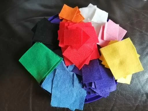50g Off Cut Felt Pieces,Mosaic,Collage,Toy,Sewing,Jewellery Making,Card - Elmer - Image 1 of 1