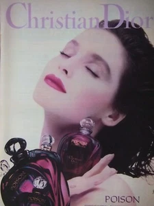 PUBLICITÉ DE PRESSE 1989 POISON ESPRIT DE PARFUM PAR CHRISTIAN DIOR PARIS - Picture 1 of 1