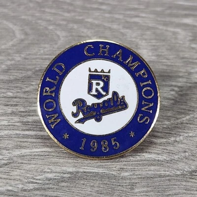 Vintage 1985 World Series Champions Kansas City Royals MLB Baseball Enamel Pin - Image 1 of 4