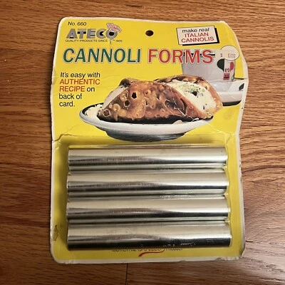 De colección NUEVO Ateco Cannoli Formas Hacer Real Cannolis Italiano No. Utensilios de cocina para alimentos 660 Foto 1 de 4