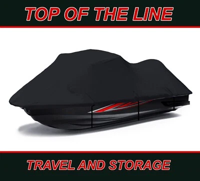BLACK Seadoo Sea Doo Bombardier PWC GT,GTS GTX,GTI Jet Ski Trailerable Cover - Image 1 of 4
