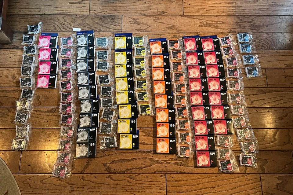 Epson T159 Ink Cartridges R2000 -  Black/Cyan/Magenta/Yellow/Orange/Red/Matte... - Image 1 of 1