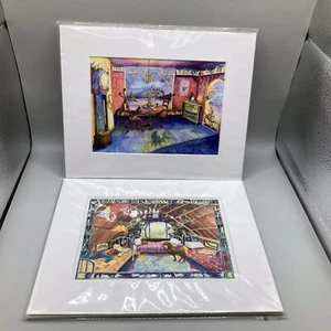 2er Set signierte Drucke von Cori Caputo ~ skurril ~ Kinder ~ 5x7 Druck in 8x10 Passepartout - Bild 1 von 5