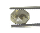 1.25CTS EMERALD CUT NATURAL CHAMPAGNE ROSE CUT DIAMOND 7.05x5.45x3.50 mm