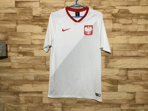 POLAND 2018 2019 Home  Football Shirt Soccer Jersey Nike  Sz S Cover