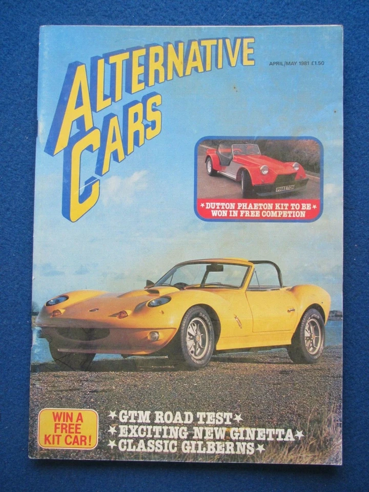 Alternative Cars  Magazine April/May 1981: GTM, Ginetta, Gilbern, Deep Sanderson - Image 1 of 1