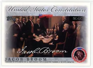 2006 Topps Baseball Series 2 United States Constitution Signers Jacob Broom - Picture 1 of 2