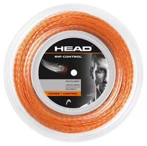 Head RIP CONTROL 16 1.30mm 660ft 200m Reel (Orange) Tennis Racket String - Picture 1 of 1