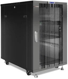 Sysracks 22U 32'' Deep IT Network Data Server Rack Cabinet Mesh Vented Door - Picture 1 of 10