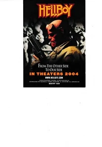 Cartolina promozionale Hellboy 4" x 9" 2004 - Foto 1 di 2