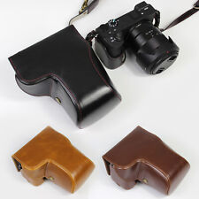 HQ Leder Kameratasche Etui Griffband für Sony Alpha A6600 Objektiv 16–70 mm 18–135
