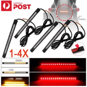 12V Flexible 48 LED Motorcycle Light Strip Rear Tail Brake Stop Turn Signal Lamp - Picture 1 of 15