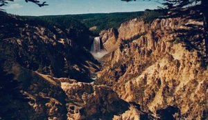 Postal del Parque Nacional de Yellowstone Wyoming WY Gran Cañón de Yellowstone F140 - Imagen 1 de 4