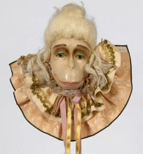 Katherines Collection Wayne Kleski Monkey Face Stick Puppet Wand Doll - Picture 1 of 2