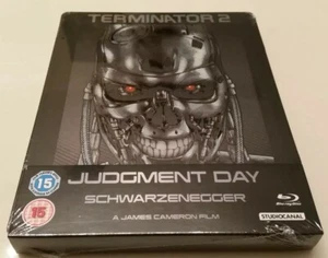 Terminator 2 Judgment Day STEELBOOK (Blu-ray, UK) REGION B LOCKED Only 2000 Made - Foto 1 di 7