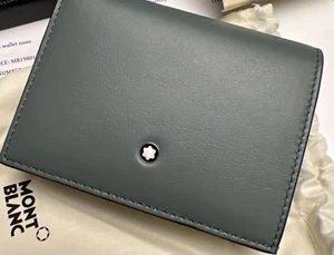 $380 MSRP - Montblanc Continental Nano Wallet Pewter 198011 - NEW COLOR - Picture 1 of 11