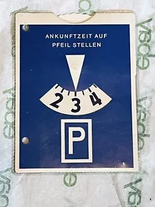 Vintage German Hourly Car Parking Sign Multiple Cities / City - Picture 1 of 9