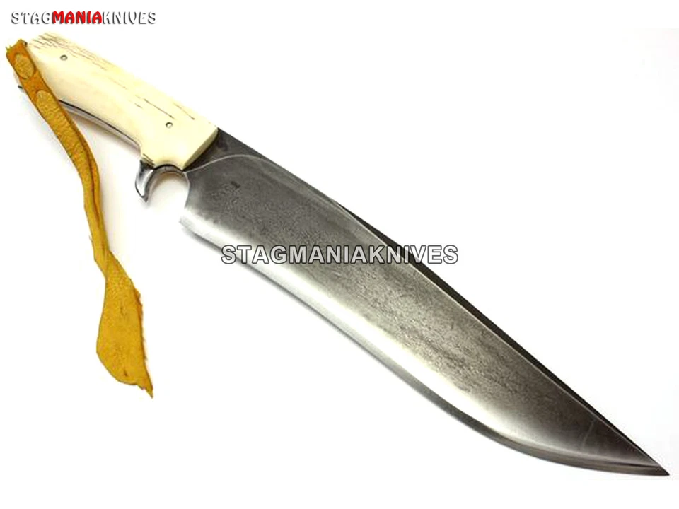 Premium Hand Forged Carbon Steel Full Tang Hunting Bowie Knife VIntage - Image 1 of 1