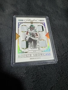 2022 Flawless Breece Hall Rookie Showcase Quad Patch /25 - Picture 1 of 2