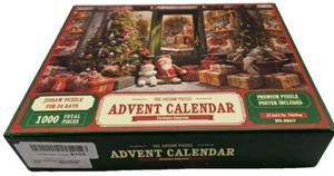 Christmas Advent Calendar Puzzle with 1:1 Reference Poster - 1000 Pieces Xmas - Picture 1 of 5