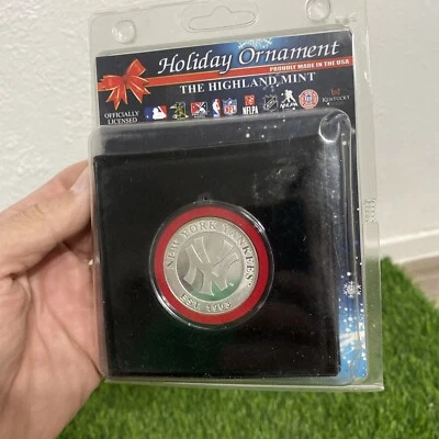 Adorno navideño Highland Mint New York Yankees sin abrir como nuevo MLB Foto 1 de 4
