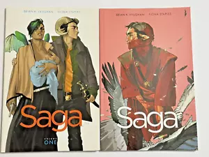 Saga Volume 1 And 2 Comic Books Graphic Novels - Picture 1 of 12