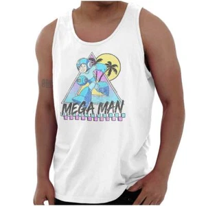 Vintage Retro Mega Man Video Game Summer Run Tank Top T Shirts Tees Men Women - Picture 1 of 7