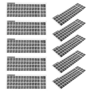 10 Blatt Ersatz-Tastaturaufkleber, arabische Tastatur-Buchstabenaufkleber, - Bild 1 von 12