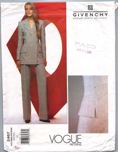 Vogue 2467 Paris Original Alexander McQueen with Label Givenchy Pattern Size 14 - Picture 1 of 3