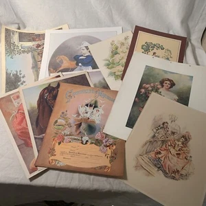 Lot Of Vintage Paper Wall Art - Picture 1 of 12
