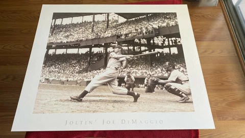 Joe DiMaggio Baseball Poster 28 X 23 1/2 New York Yankees Cover