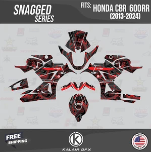 Graphics Kit for HONDA CBR600RR CBR 600RR (2013-2025) Snagged - RED-SHIFT - Picture 1 of 7