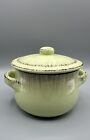 De Silva Green Glaze Terracotta Baking Dish Bowl with Lid Made in Italy