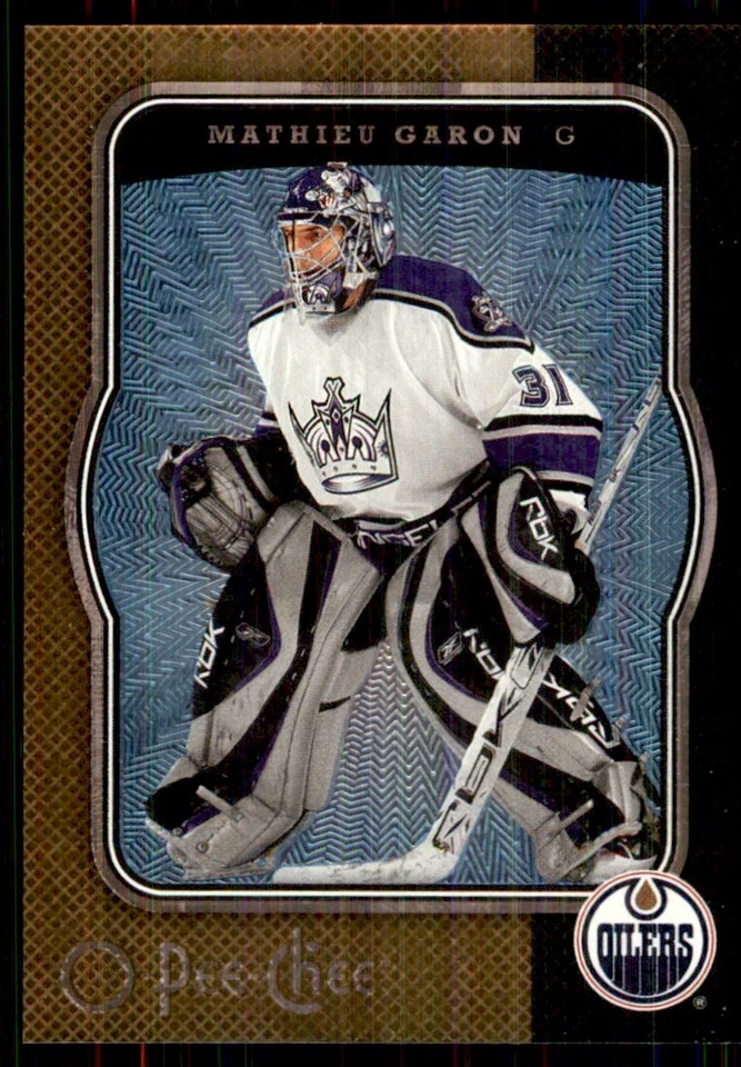 2007-08 O-Pee-Chee Micromotion Mathieu Garon Edmonton Oilers #186 - Image 1 of 2