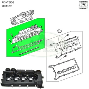 LAND ROVER CAMSHAFT COVER RH RANGE SPORT LR4 RANGE 5.0L LR113201 OEM - Foto 1 di 1