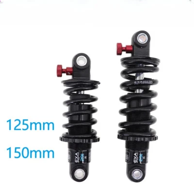 Amortiguador trasero suspensión ajustable resorte descenso bicicleta MTB 125-190mm Foto 1 de 4
