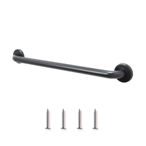 Shower Grab Bar Smooth Grip in Oil Rubbed Bronze Finish | Holds Upto 400 lb - Picture 1 of 63