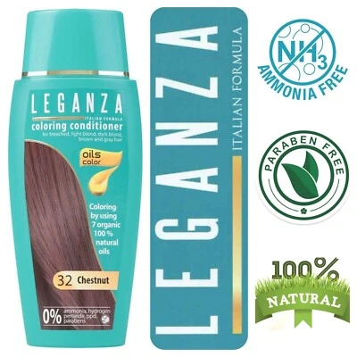 ROSA IMPEX Balsamo Colorante Naturale per Capelli Colore Castano Nº 32 Senza Ammoniaca