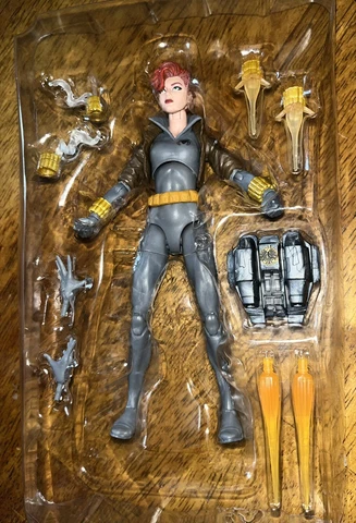 Hasbro Marvel Legends Walmart Exclusive Gray Suit Black Widow Action Figure Cover