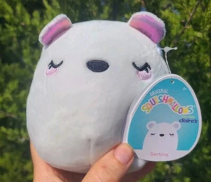 Kellytoy Squishmallows 5.5” Polar Bear Claire’s Exclusive Plush Stuffed Animal - Picture 1 of 3