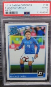 2018-19 Donruss Optic Federico Chiesa Rated Rookie #192 PSA 9 MINT Italy  