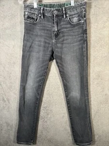 SuperDry Jeans 30x32 Black Tyler Faded Slim Flex Low Rise Stretch - Picture 1 of 16