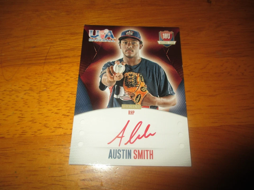 AUSTIN SMITH Padres 2014 Panini USA Baseball RED INK Autograph #13/25 AUTO - Image 1 of 1
