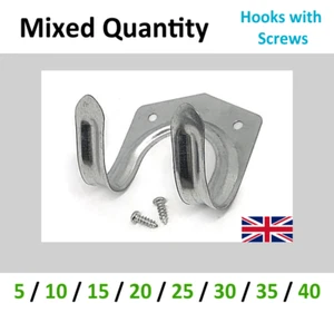 Hooks for Hanging Tools Hang Garage Shed Hanger Brackets Garden Storage Rack Set - Picture 1 of 11