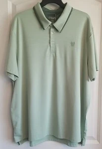 Camicia Golf Uomo Chaps Verde Traspirante all'umidità - Taglia XXL NUOVA - Foto 1 di 5