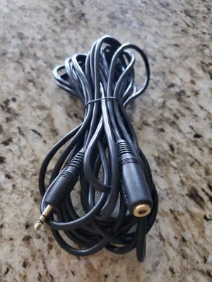 20' (6m) Gold Plated 3.5mm Male Female Stereo Audio Extension Cable Cord - Image 1 of 2