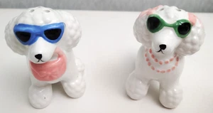 Poodles with Sunglasses Salt And Pepper Set Collectible New With Box - Picture 1 of 7