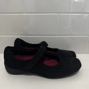 MUNRO American Women’s Black Suede Shoes Size 10 N Shock Absorbing Heel - Picture 1 of 13