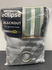 Eclipse 15522052108SLV Caprese Silver Blackout Grommet Curtain 52"x108" - Picture 1 of 3