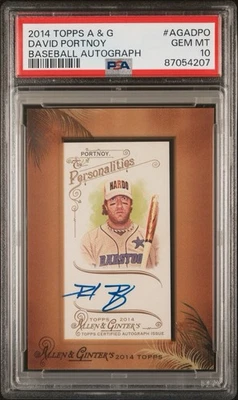 2014 Topps Allen & Ginter Dave Portnoy Auto PSA 10 Gem Mint - Image 1 of 2